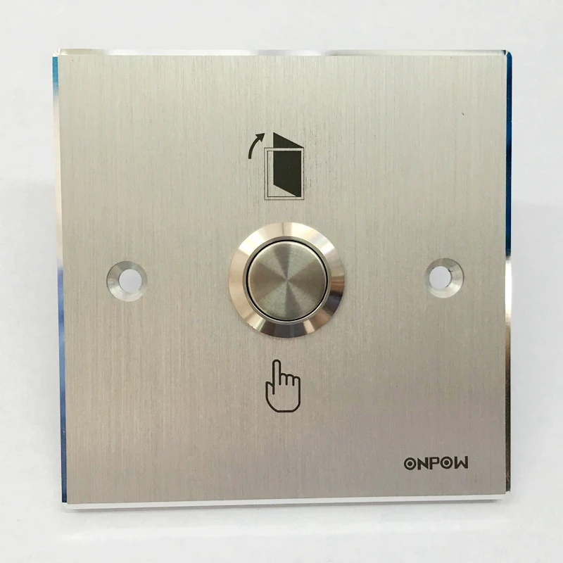 ONPOW 86 86mm Aluminium Alloy Silver White Panel With 19mm Push Button onpow-86-86mm-aluminium-alloy-silver-white-panel-with-19mm-push-button