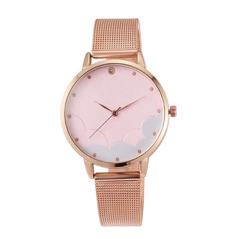 

Simple geometric Pattern Watch Woman Cartoon Clock Gifts For Ladies Dress Quartz Round Wrist Watch Relogio Feminino New Fashion