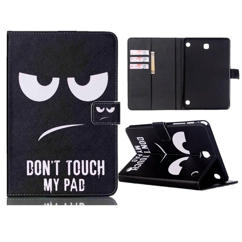 For Samsung Galaxy Tab A 8.0 T350 T355 SM-T355 8'' Case Fashion Cartoon PU Leather Wallet Flip Stand Tablet Covers Cases 8 Inch  (29)