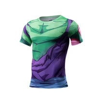 Футболка Dragon Ball Z, мужские компрессионные футболки, аниме, футболка с коротким рукавом, топы для фитнеса, Vegeta Goku, крутые Забавные футболки для фитнеса