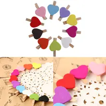 10Pcs Pack Wedding font b Decoration b font Mini font b Heart b font Love Wooden