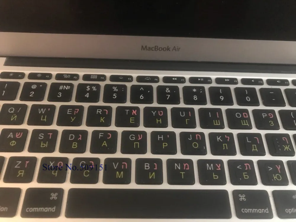 Keyboard Stickers English Hebrew Russian Letter Alphabet Layout Sticker For HP Dell Asus Lenovo Dell Laptop Mac Desktop Computer,keyboard stickers