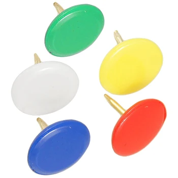

Affordable 100 Pcs 5 Colors Corkboard Photo Push Pins Thumb Tacks 10mm