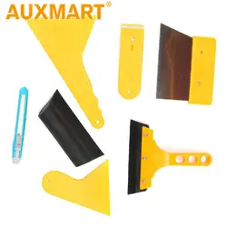 Auxmart автомобиля обёрточная бумага плёнки скребковый инструмент Комплект Мотоцикл стикеры ping Окно Фольга оттенок инструмент скребок