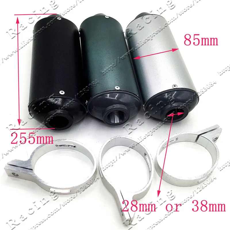 Глушитель выхлопной трубы для мотоцикла 38 мм 28 125 дюйма 150 куб. См|motorcycle exhaust