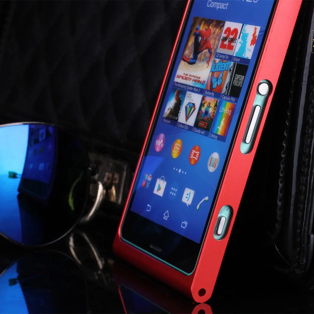 TX Luxury Z3 mini capa fundas бампер из сплава для Sony Xperia z3 compact M55w алюминиевый + отвертка 2