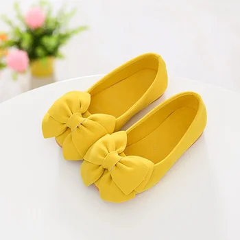 

1 Pair Princess Girls Shoes Bow Flat Shoes Casual Party Children Toddler Kids Flower Shoes @ NSV775