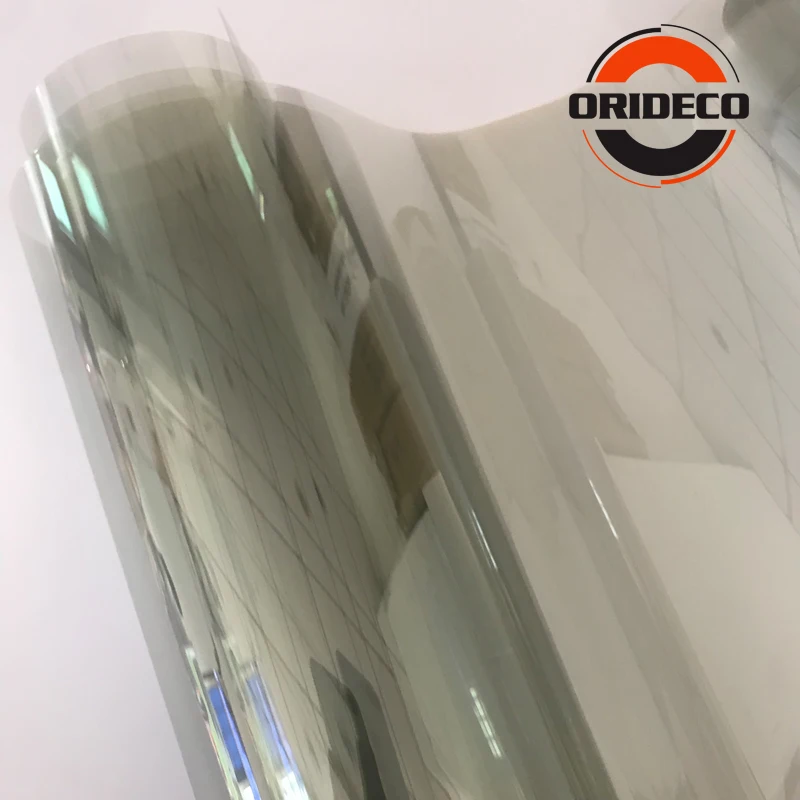 50CM Width Grey Car Window Film Insulation Solar Tint Stickers UV Reflective VLT 70% Solar Protection Film For Car Home Window