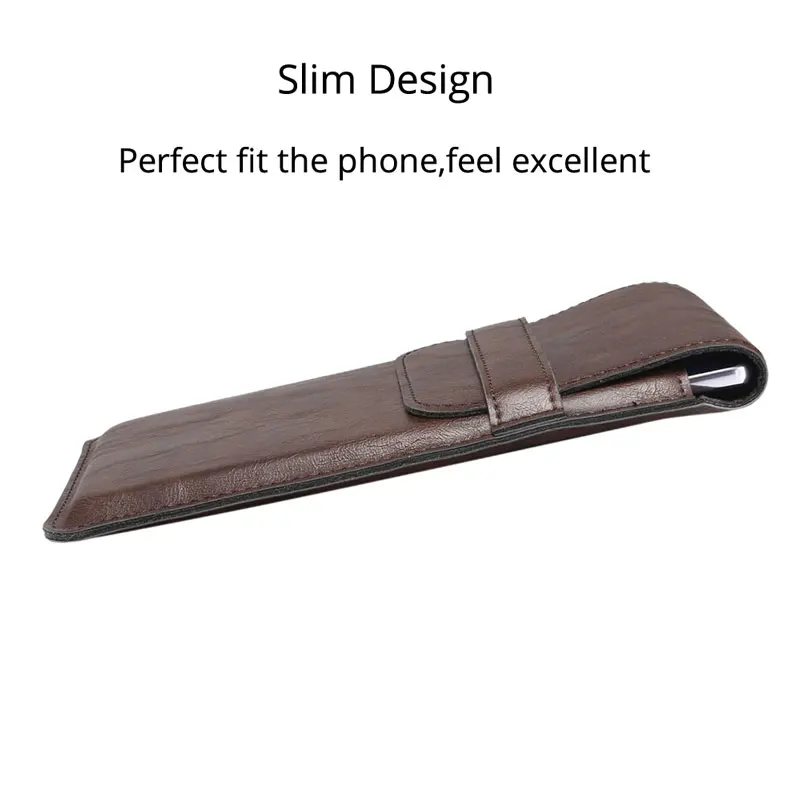 Универсальный чехол тонкий кожаный чехол 4,8-7,2 дюймов для samsung A50 A70 A20 A8 S10+ S10e S9 S8 note9 8 s7edge S6 S5 сумка на поясном ремне