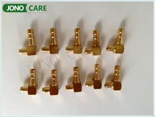 5 pièces nouveau laiton coude entrée de carburant Joint tuyau pour chinois 45cc 52cc 58cc tronçonneuse 4500 5200 5800 tronçonneuse carburateur pièces de rechange(China)