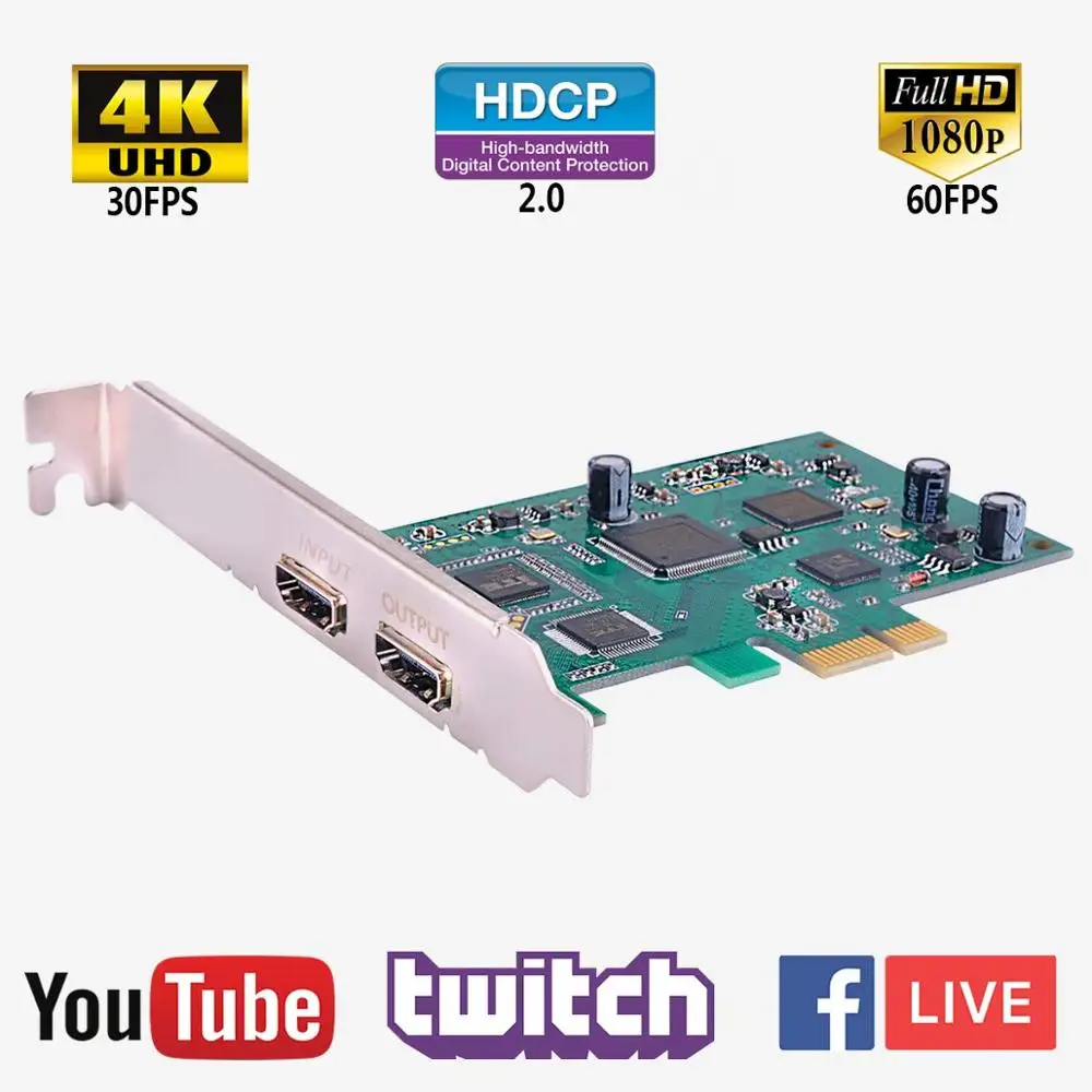 

2PCS Y&H PCIE Game Capture Card for Live Streaming ezcap294