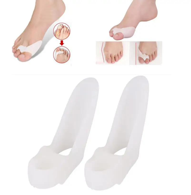 1pair silicone bone toe bunion shield high heels hallux valgus pro