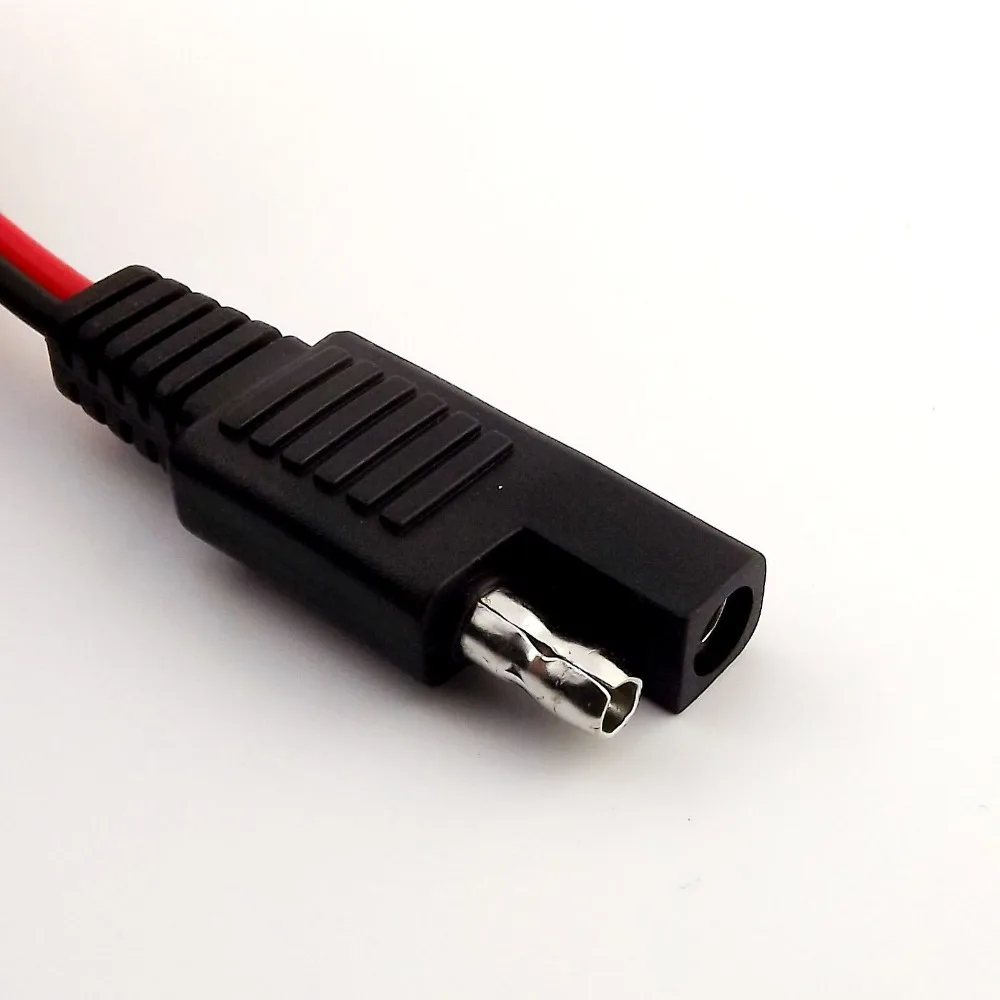 

20x SAE Male Plug 12V Battery Tender Hookup 18AWG DC Power Solar Auto Trailer Cable Cord with Fuse 68cm