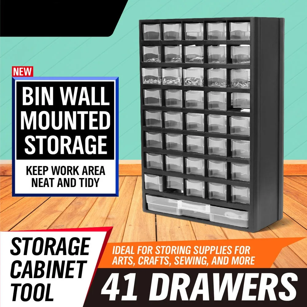 

SEDY Multi-Function Tool box Drawer Plastic Parts Storage Garage Unit Shelving Organiser Hardware Box Case 12.2*5.4*19.3 inch