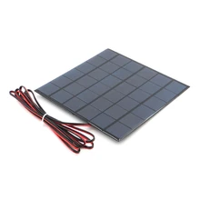 6V 9V 18V Solar Panel with 100/200cm wire Mini Solar System DIY For Battery Cell Phone Charger 2W 3W 4.5W 6W 10W Solar toy