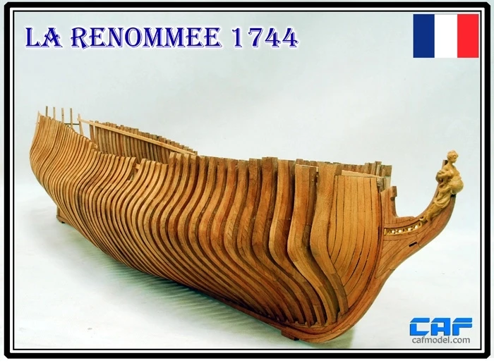 ZHL La Renommee 1744 Part1-4 масштаб 1/48 1230 мм модель Admiralty деревянная модель комплект корабля