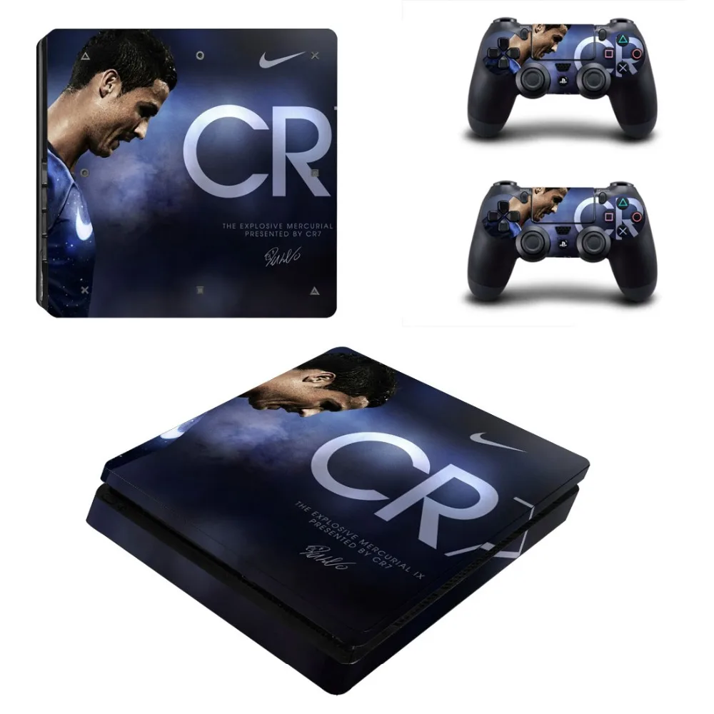 

Cristiano Ronaldo PS4 Slim Skin Sticker For Sony PlayStation 4 Console and Controller For Dualshock 4 PS4 Slim Sticker Decal