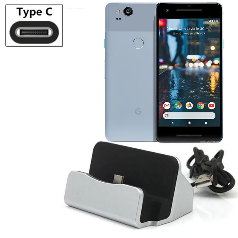 

Desktop Data Sync Type-C USB Cable Dock Charger Station For Huawei LG Google Pixel 2/Pixel 3/2 XL Type-C Charging Dock Adapter