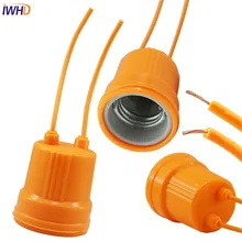 IWHD DIY E27 держатель лампы розетка водонепроницаемый ламповый патрон E27 керамический патрон цоколь открытый фитинг E27 Цоколь