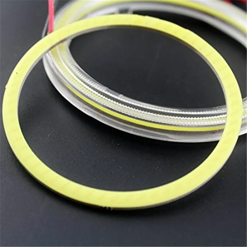  White 80MM 63SMD COB LED Angel Eyes With SHELL Halo Ring Bulb Fog light Lamps For Car5