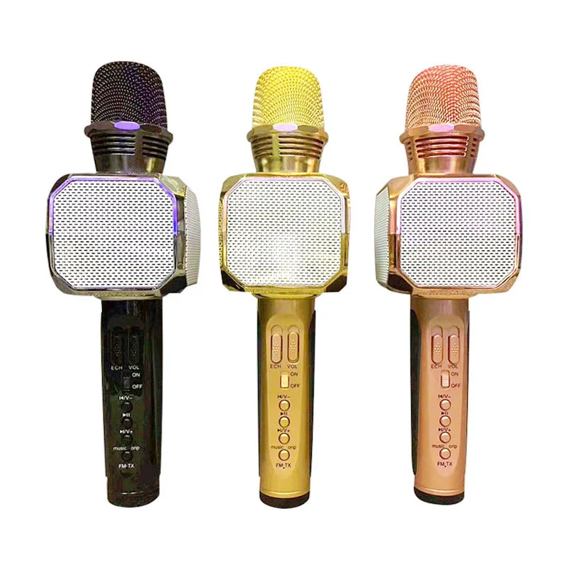 

Original fashion SD10 wireless Bluetooth karaoke handheld microphone USB KTV portable handheld speaker mobile phone player