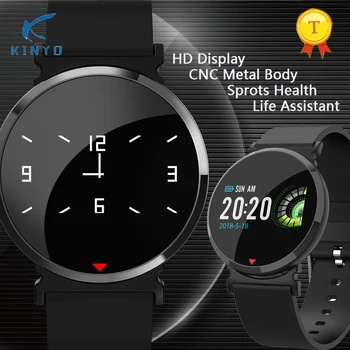 

Smart Watch HD Color Screen Heart Rate Blood Pressure Oxygen Sleep Monitor Smart Watch CNC Metal Body Smart Band For Android IOS