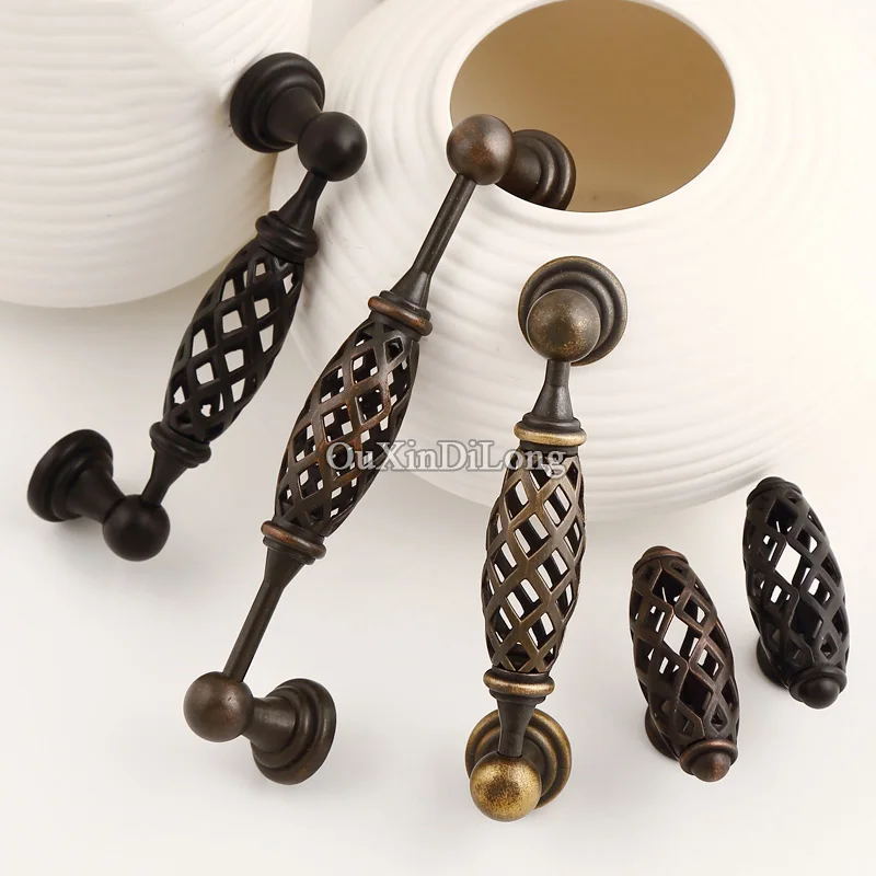 Top Designed 2PCS European Antique Kitchen Cabinet Door Handles Cupboard Wardrobe Drawer Dresser Pulls and Knobs | Обустройство дома