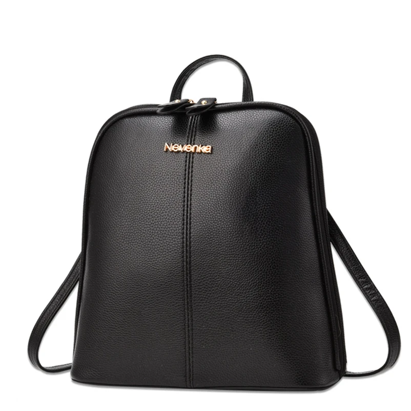 Nevenka Women Leather Backpack Tassel Female Travel Backpack Black Handle Backpacks for Girls School Bag Summer Backpacks 201811