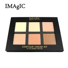 IMAGIC Cream Contour Palette Kit Pro 6 Colors Concealer Makeup Palette Concealer Face Primer for all skin types