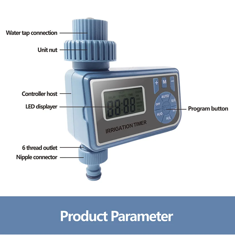 

Automatic Electronic Smart Digital Water Timer Irrigation Controller System Garden Watering Timer Home
