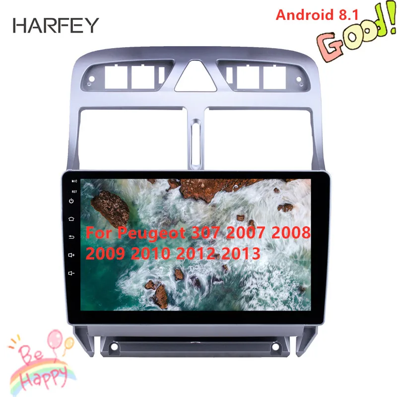 Автомобильный мультимедийный плеер Harfey 2din Android 8 1 для Peugeot 307 2007 2008 2009 2010 2012 2013