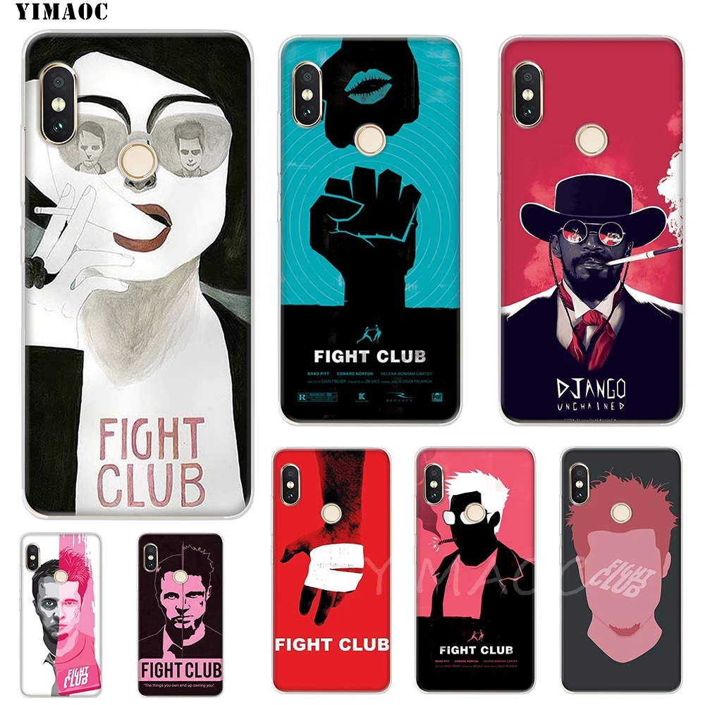 

YIMAOC Fight Club Personality design Case for Xiaomi Redmi 6 4X 5A 4A S2 Note 4X 4 5 Pro Plus Mi 8 9SE 6 A2 A1 MiX 2S MAX 3