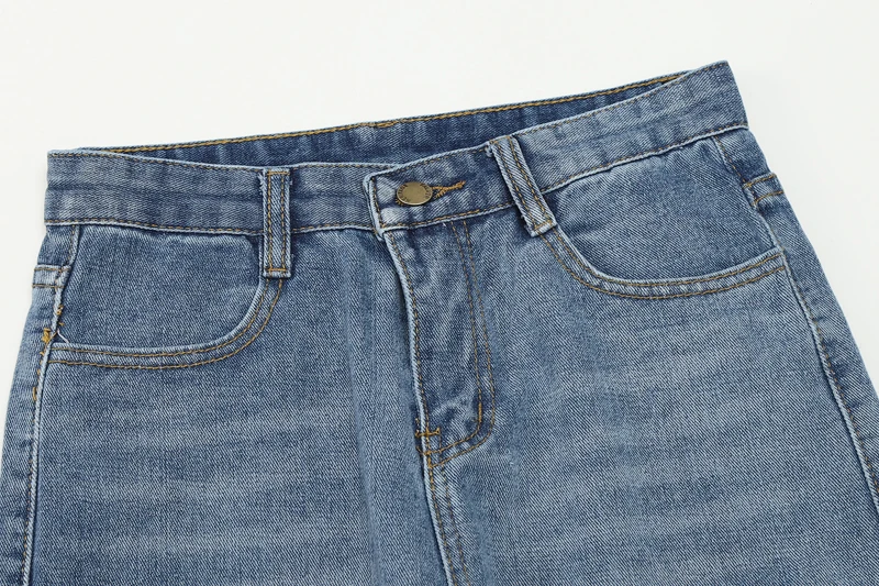 2019 Nueva Jeans E Sueltos Moda Pantalones Vaqueros Otoño Mujer Rectos Delgada Invierno 1 Cintura rrdRw