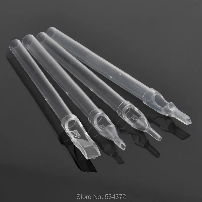 

50pcs/ box Long Tubes Tips Transparent Sterile Disposable Tattoo Tips ()12box)