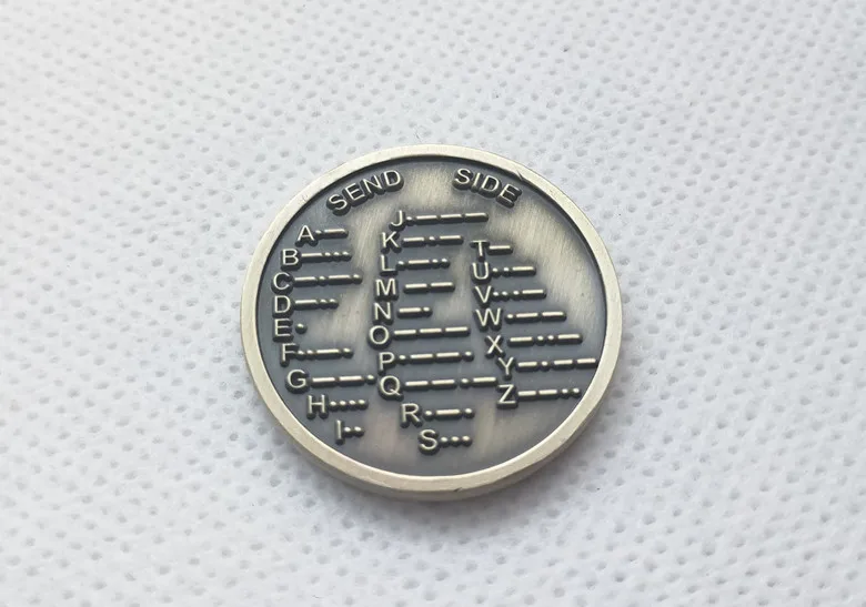 Кодовый декодер CW Morse медаль монета Морзе памятная подарок приз|coin stand|coingift balance |