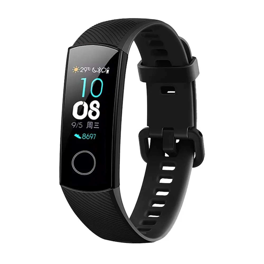 Классический силиконовый ремешок для часов умный Браслет Honor Band 4 цветной экран