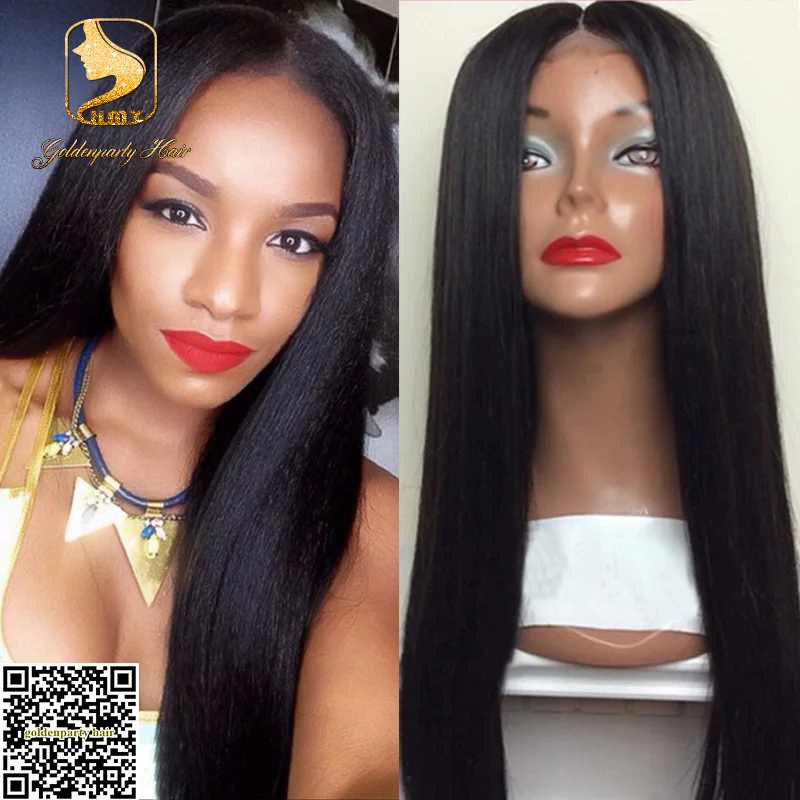 Best Quality Long Silky Straight U Part Wig Virgin Human Hair 130