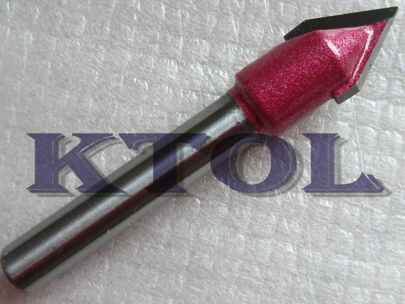 5pc 6x10mm 60 Degree V Groove Router Bit Tungsten Carbide Milling Cutter Woodworking Tools 3D Wood Engraving Bits CNC Mill Tool