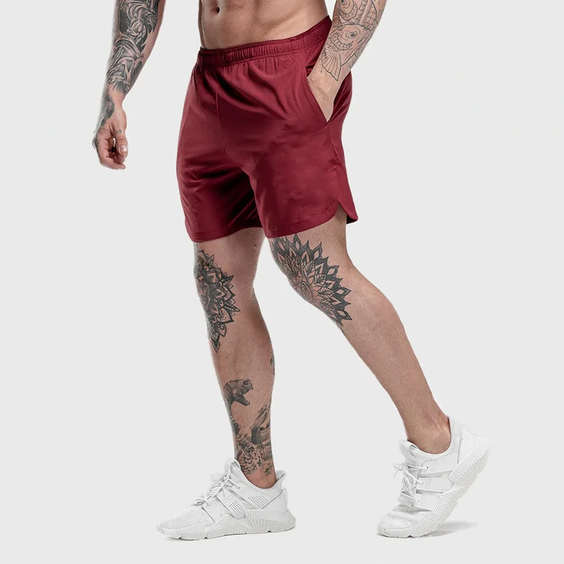 Summer Gym Fitness Shorts Running Men Training Marathon Quick Dry blank Sport Shorts Jogger workout short Pants men DK87