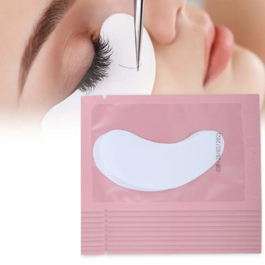 

Natural 10pcs Eye Protective Pads Lashes Gel Patch Collagen Eyelashes Extension Patch Eye Makeup Tool