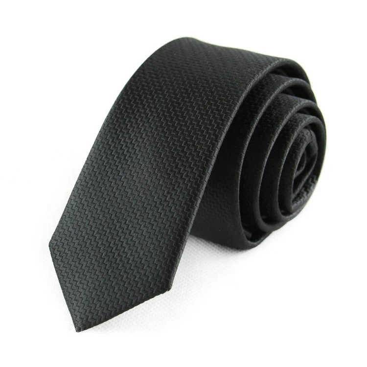 Фабрика эксклюзивной 59 "Длинные мужские Узкие галстуки черный полиэстер, шелк пледы полосы точки жаккарда узкий 5 см галстук-бабочка