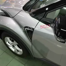 2 шт. ABS внешнее переднее крыло двери вентиляционное отверстие выход крышка отделка автомобиля Стайлинг для Toyota C-HR CHR