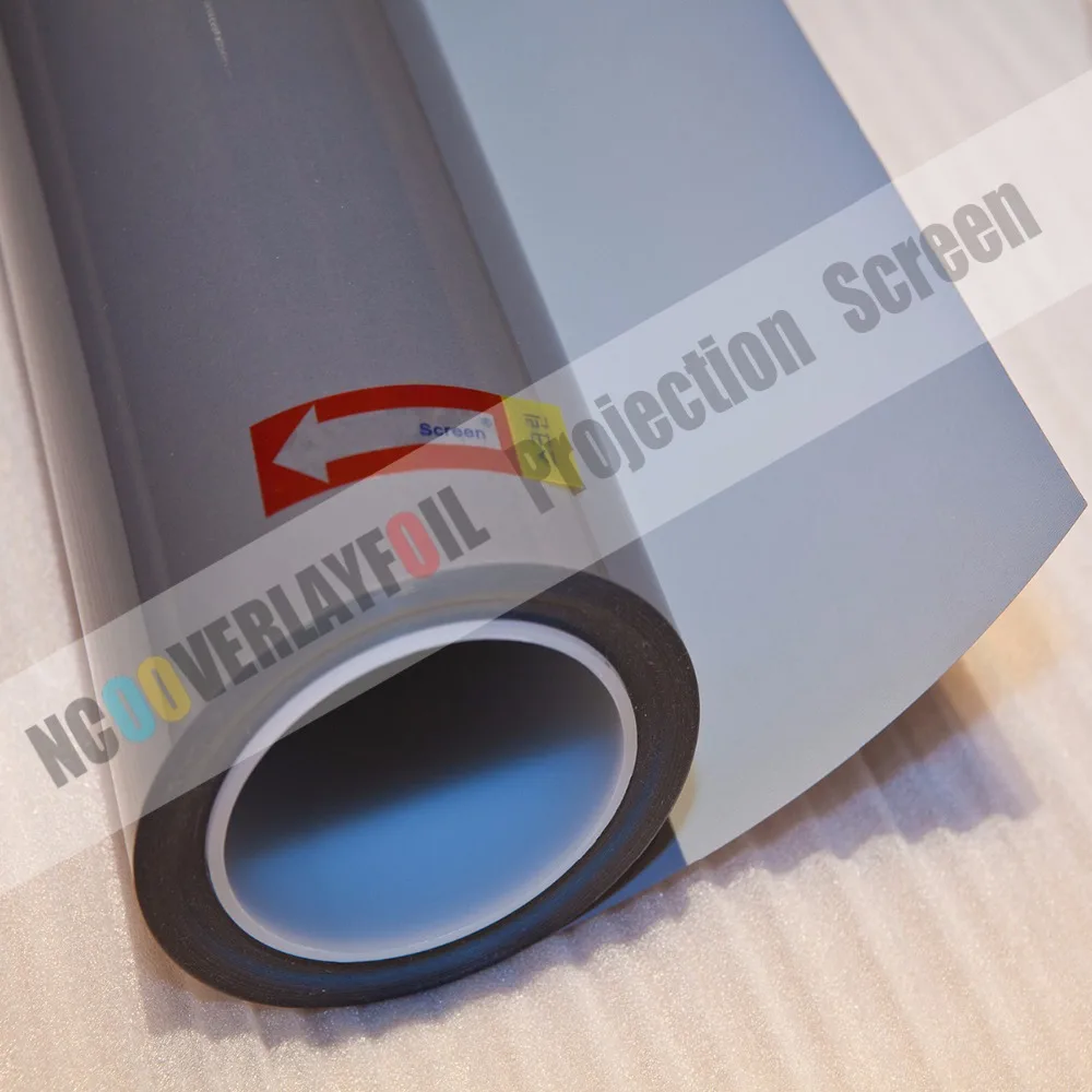 

Free Shipping Grey Rear&Front Projection Film With Clear Image 0.9m * 1.524Meters