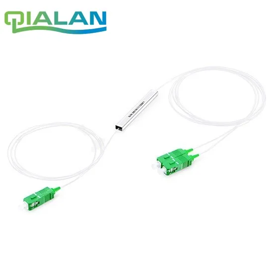 

SC APC PLC Fiber Splitter1x2 1x4 1x8 1x16 Mini Module, 900um, micro steel tube SC/APC Splitter for FTTH