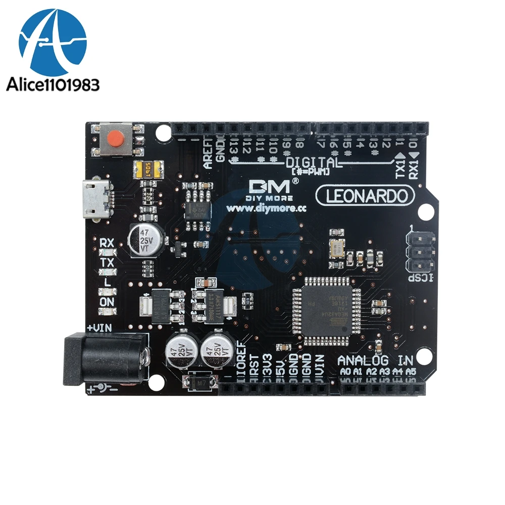 ATMEGA32U4 AU Леонардо R3 модуль для Arduino макетная плата Pro Micro USB 3 V 5V 16 МГц ШИМ канала