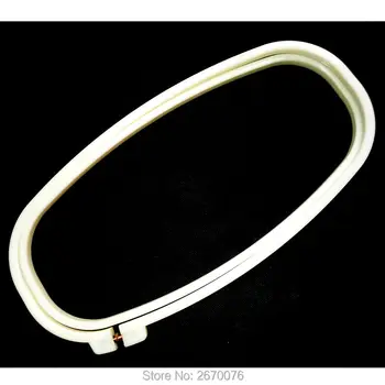 

Adjustable Embroidery Frame 6.3*13.4 Rectangle Plastic Cross Stitch Hoop Ivory Hoops Sewing Patchwork Tools Handcraft Wholesale