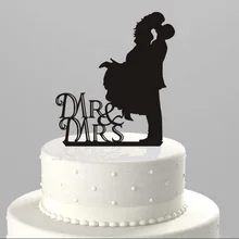 100 шт./лот, г-н& миссис. целующаяся пара акриловый для свадебного торта со вставленной картой свадебный торт фигурки жениха и невесты; украшения для торта для вечеринки