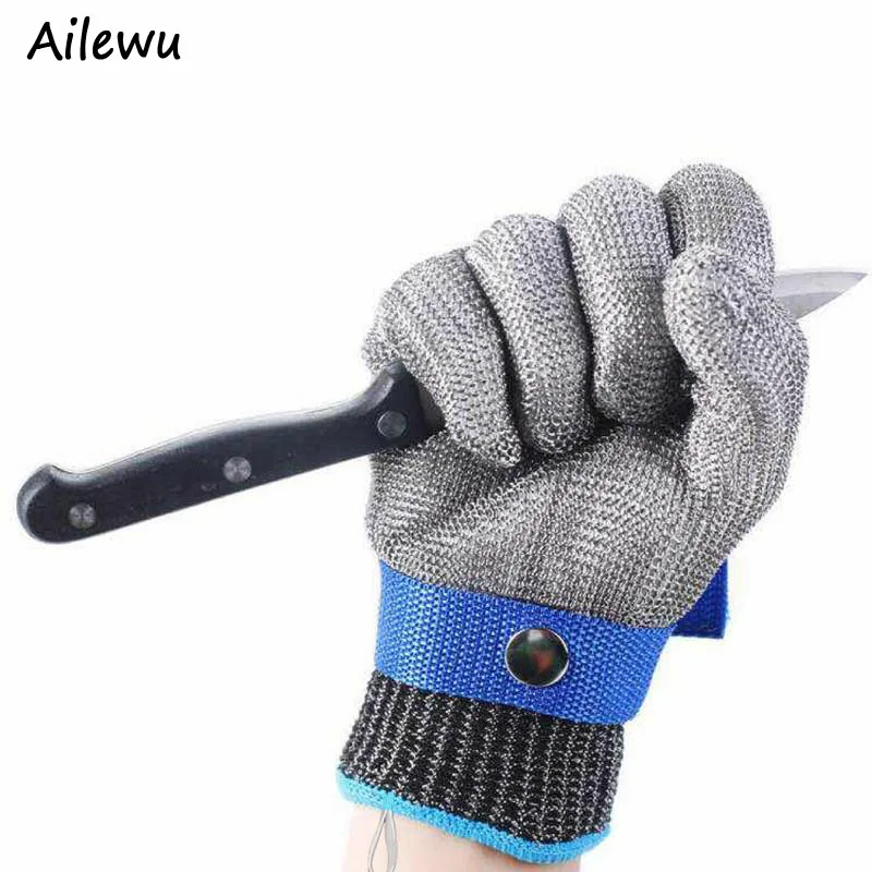 us 14 49 42 off safety cut proof gloves durable quality stab resistant stainless steel metal mesh for butcher glove level 5 protection fst001 in cut proof gloves