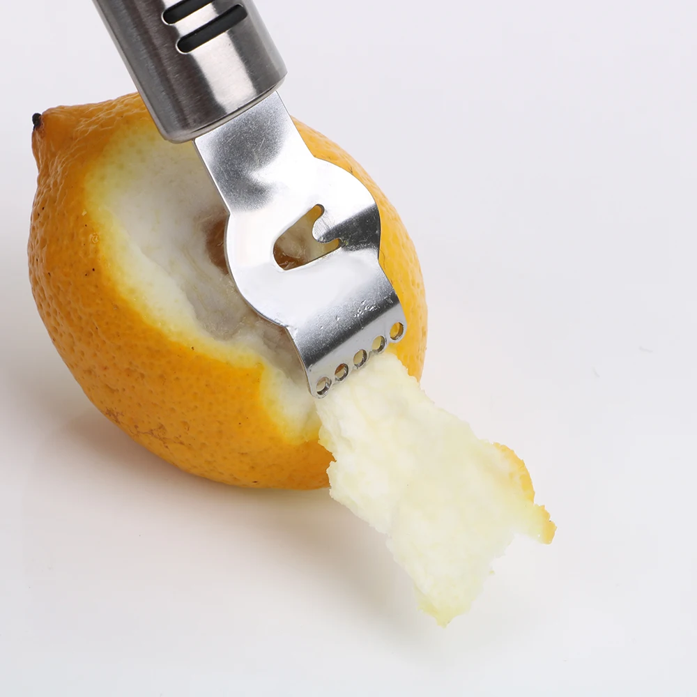 Лимон Апельсин Терка нож для удаления кожуры фруктов овощей Овощечистка из нержавеющей стали пилинг нож инструмент