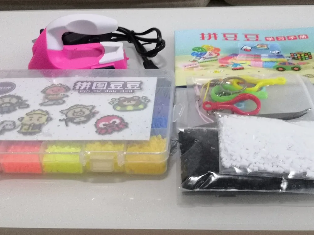 Комплект из 24 бусин Perler 5 мм/2 6 мм набор Hama креативный 3D пазл полный со всеми